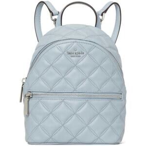 Kate Spade Natalia Frosted Blue Quilted Mini Backpack
